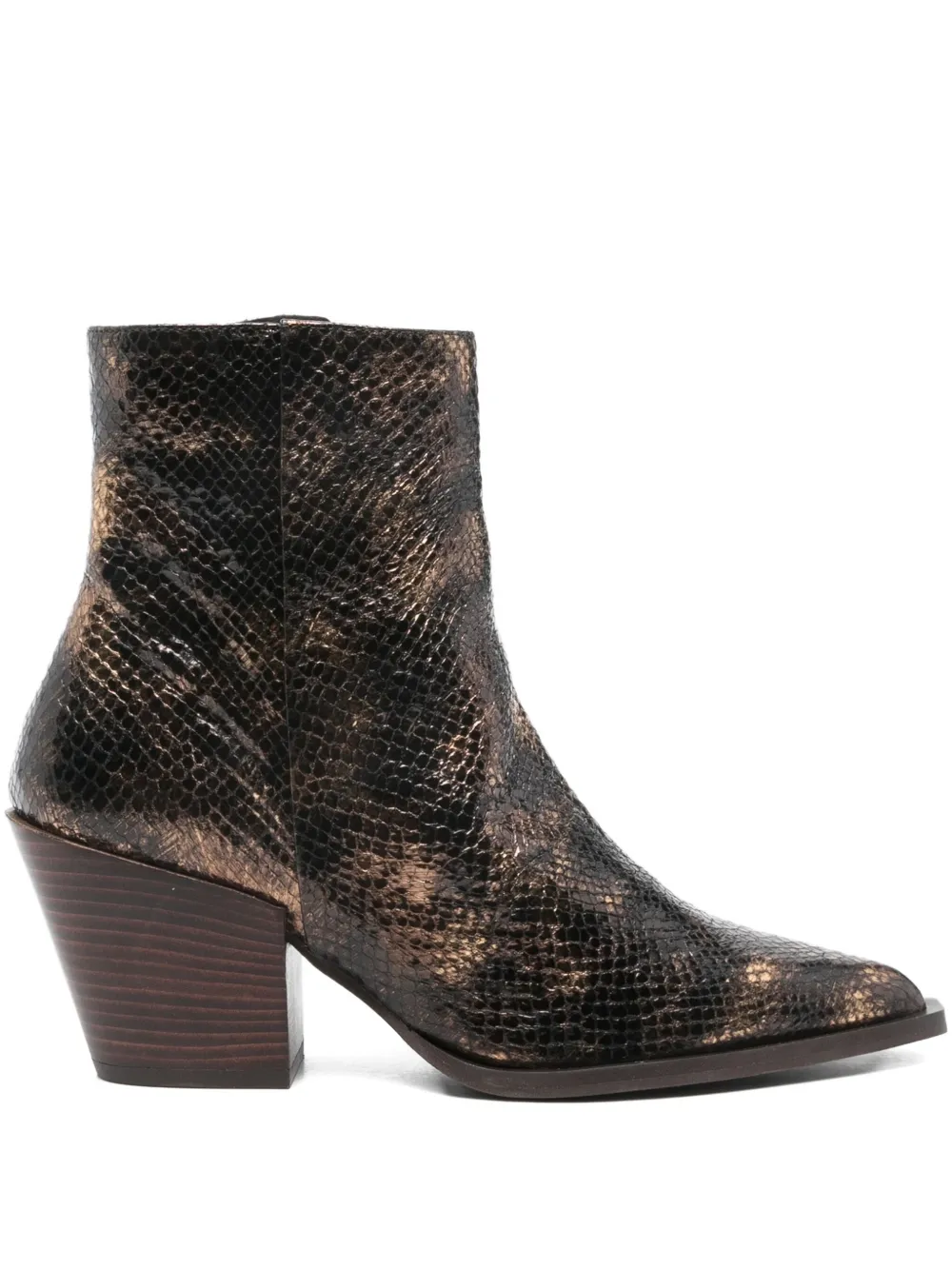 Pedro Miralles Pointed Leather Ankle Boots In Gray