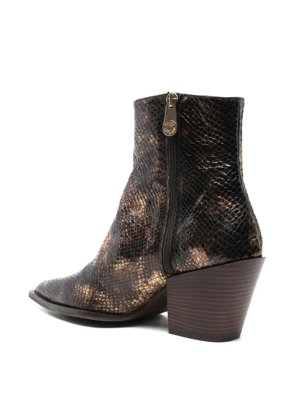 Pedro Miralles Pointed Leather Ankle Boots In Gray