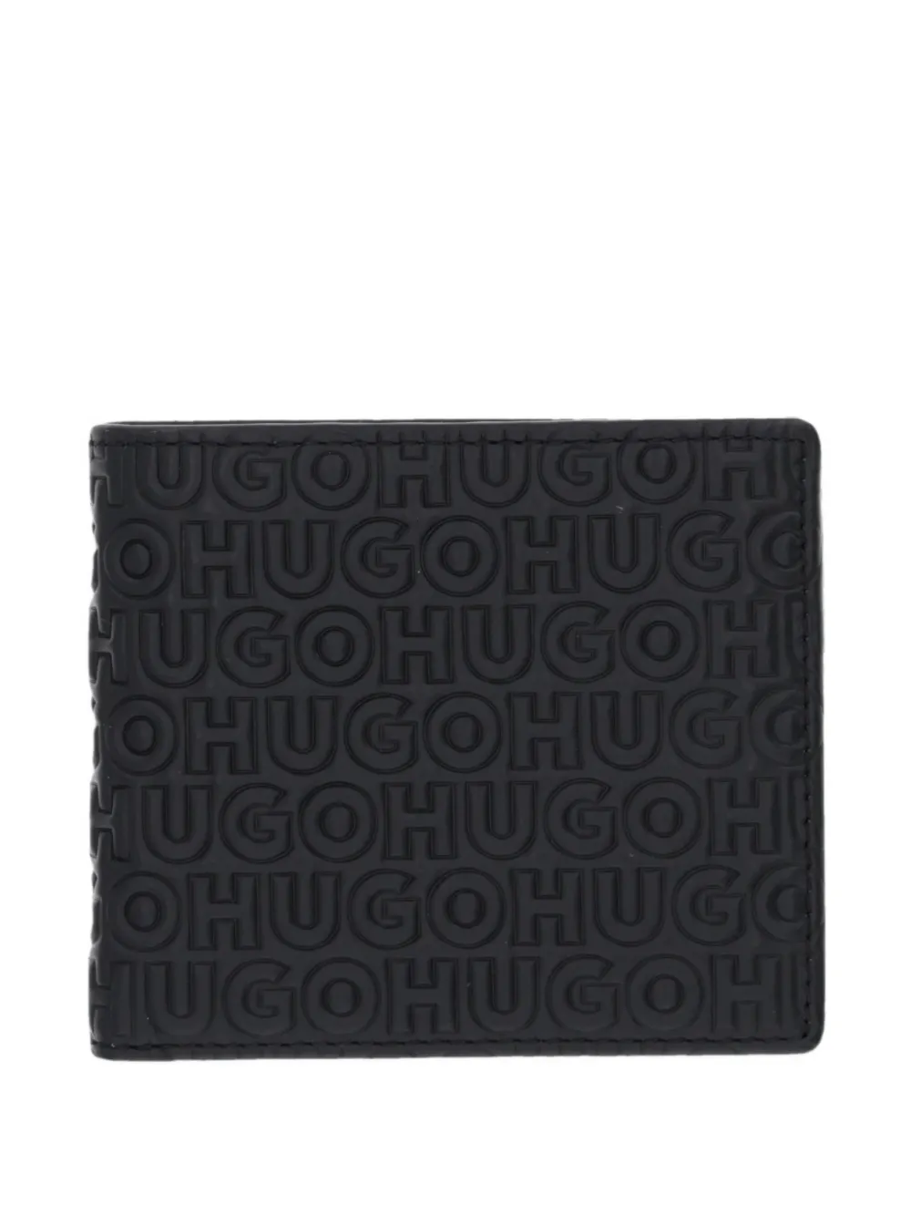 Hugo Boss Logo-embossed Cardholder In Black
