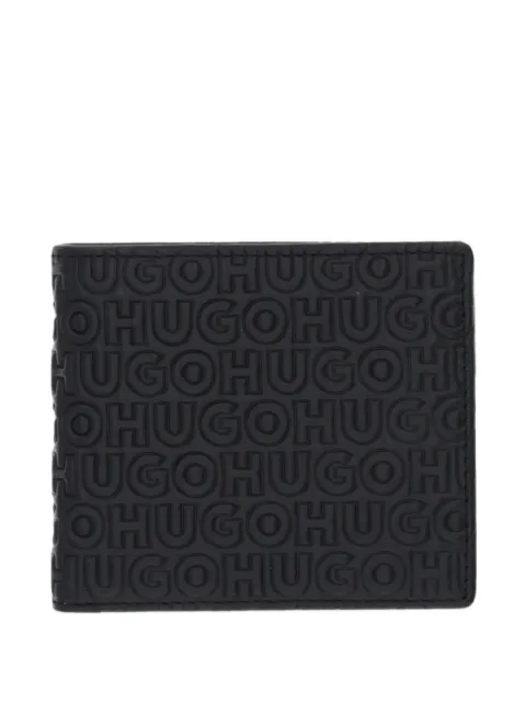 HUGO logo-embossed cardholder