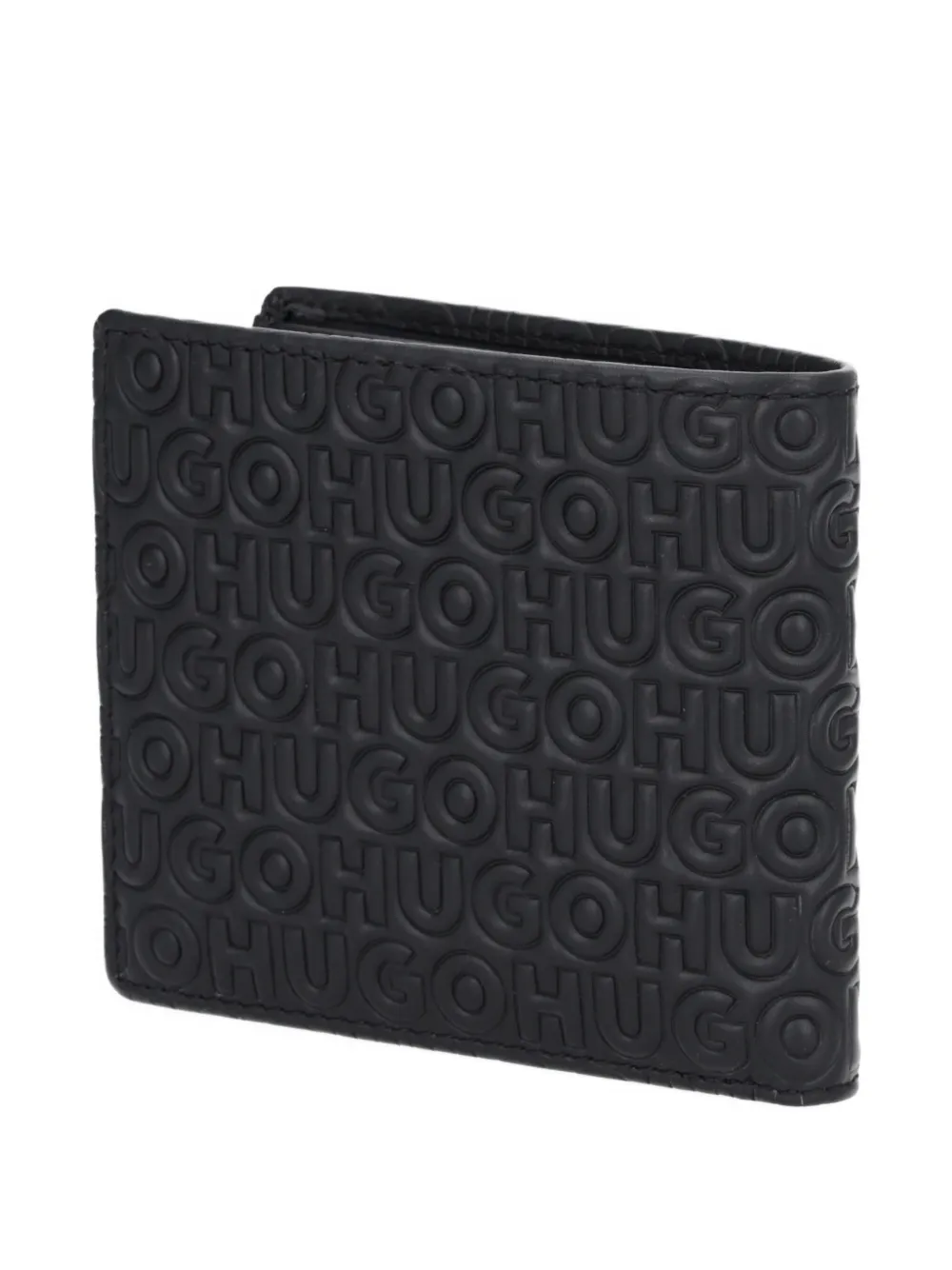 Hugo Boss Logo-embossed Cardholder In Black