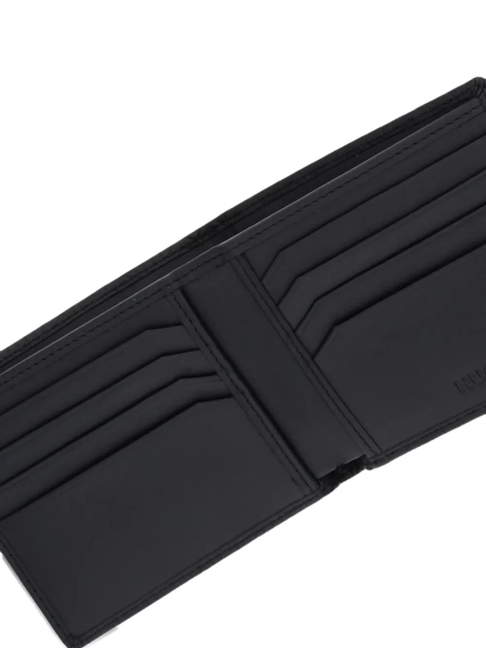 Hugo Boss Logo-embossed Cardholder In Black