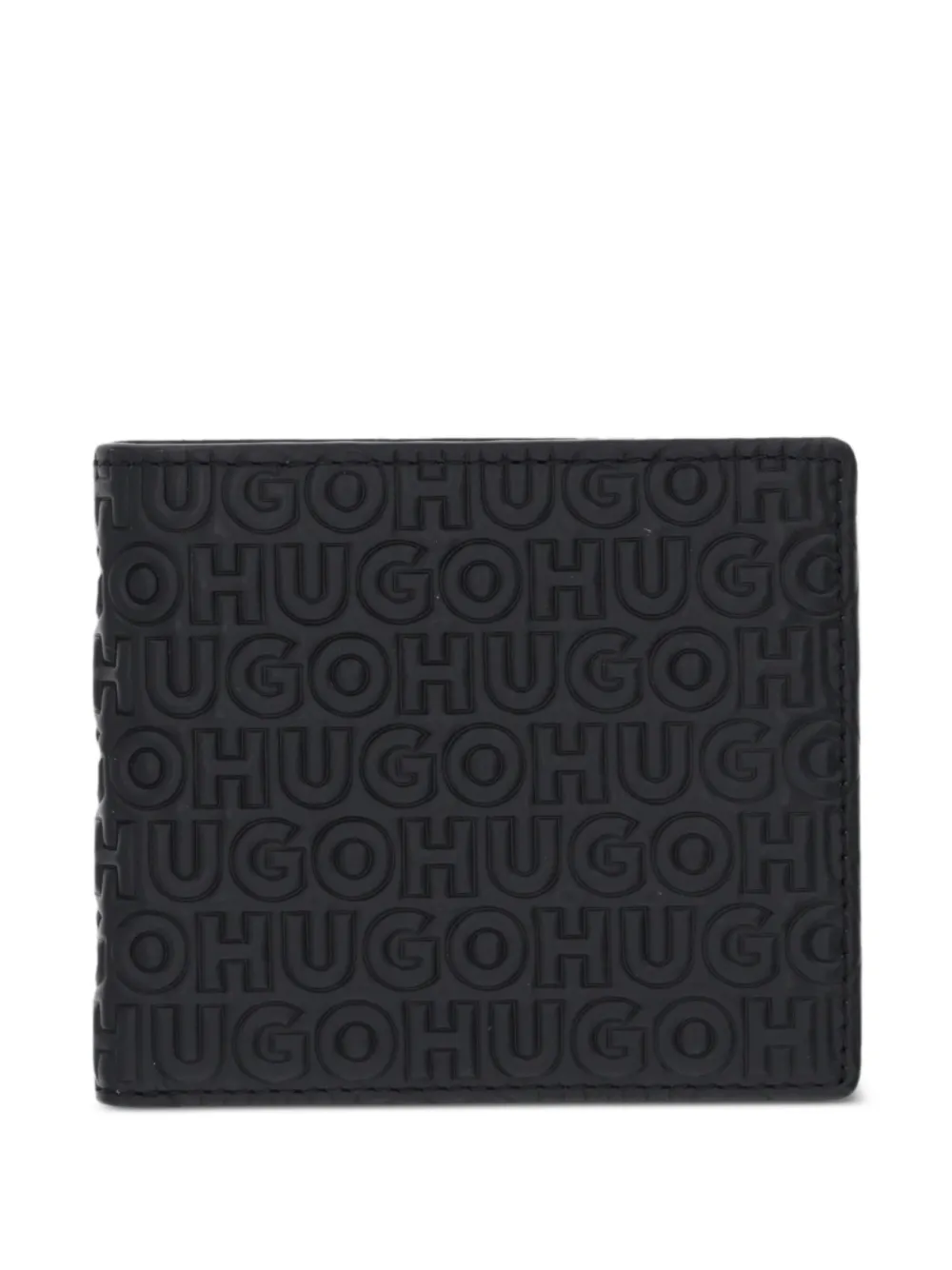 HUGO tarjetero con logo en relieve | negro | Image 1