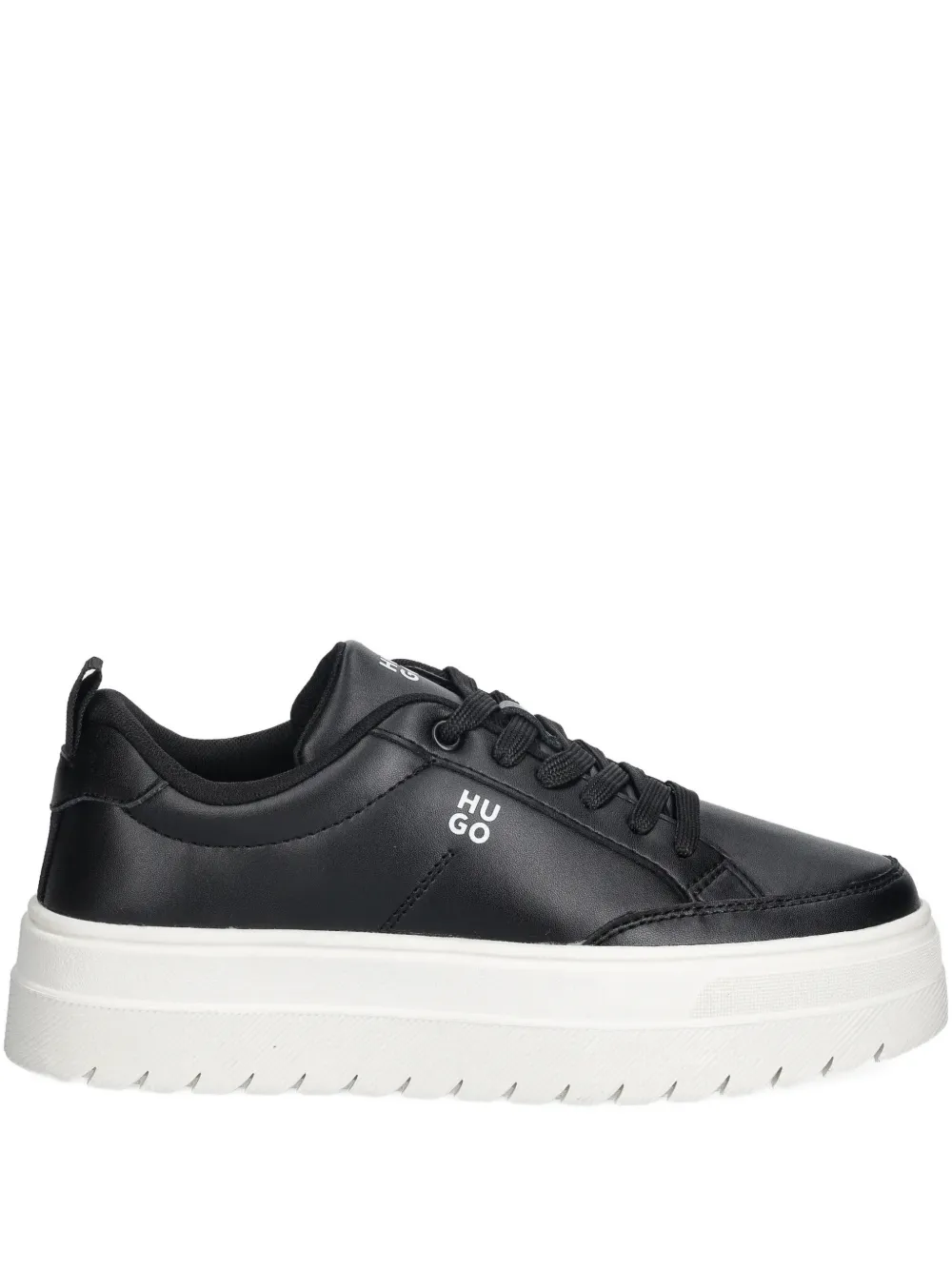 Hugo Boss Lace-up Sneakers In Black