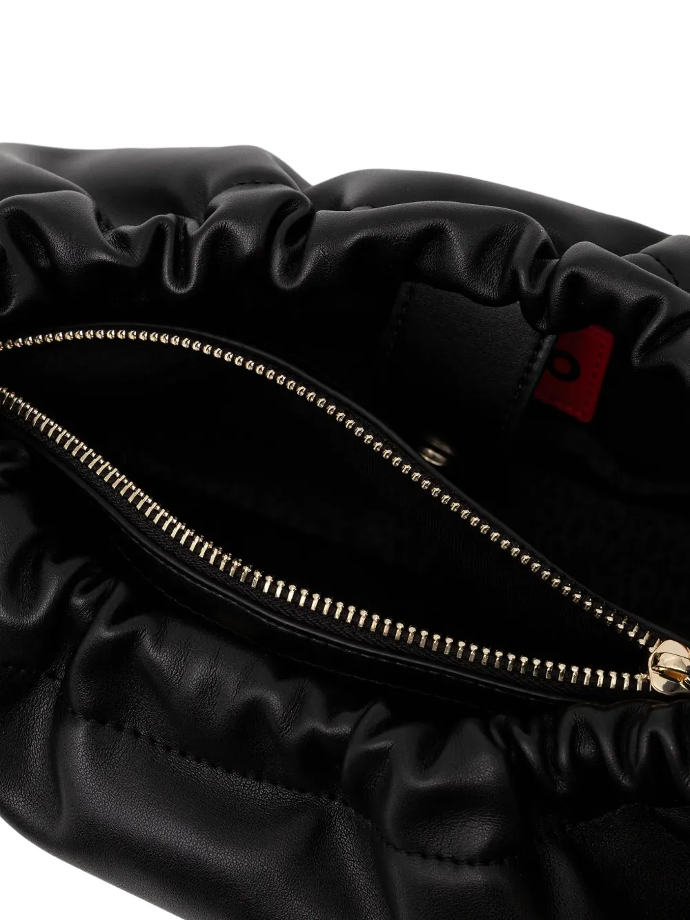 HUGO Schoudertas met gesmockt-effect Zwart