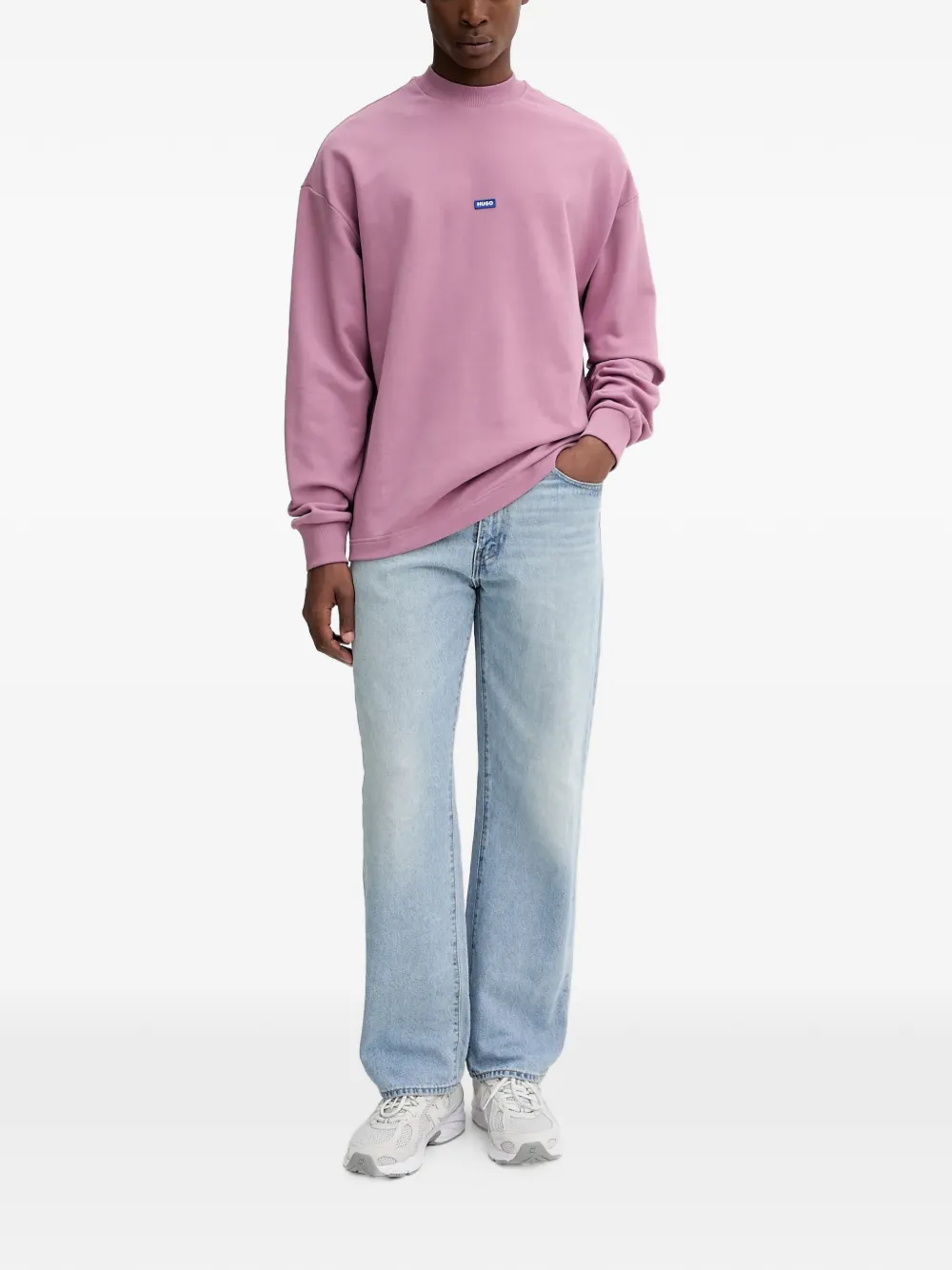 HUGO logo-patch sweatshirt - Roze