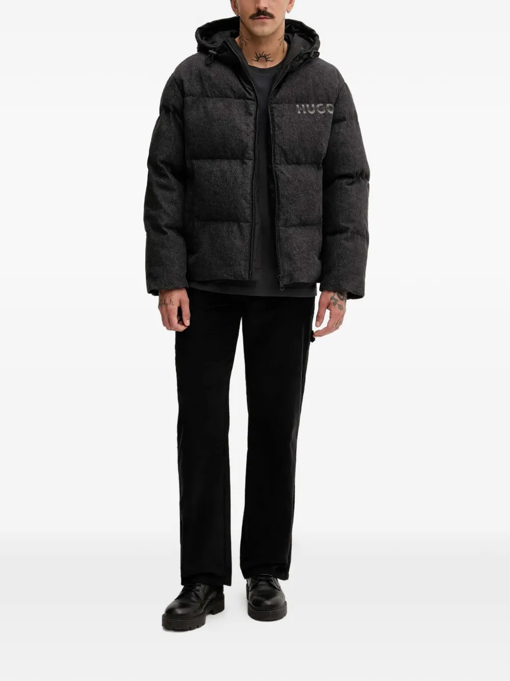 HUGO logo-print hooded puffer jacket | Daunenjacken | Image 2