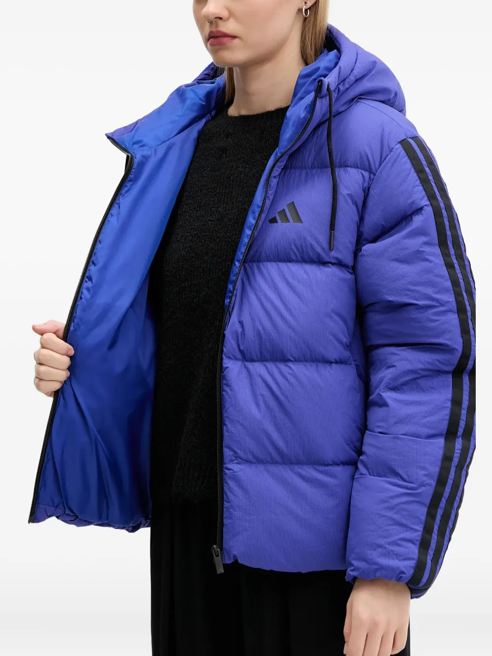 adidas Gewatteerd jack Blauw