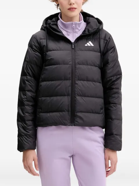 adidas logo-detail hooded jacket