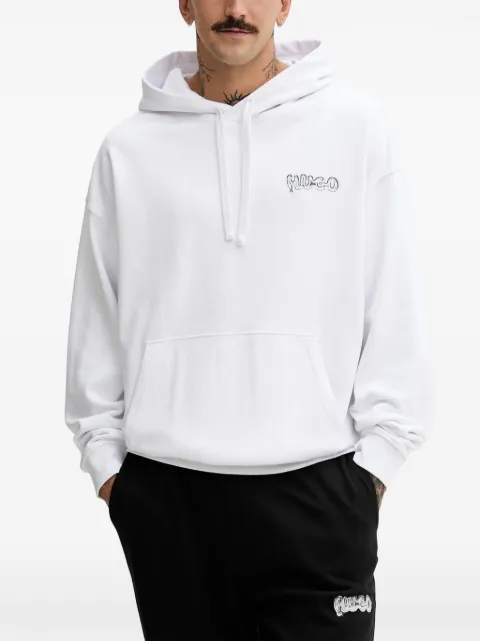 HUGO logo-print hoodie