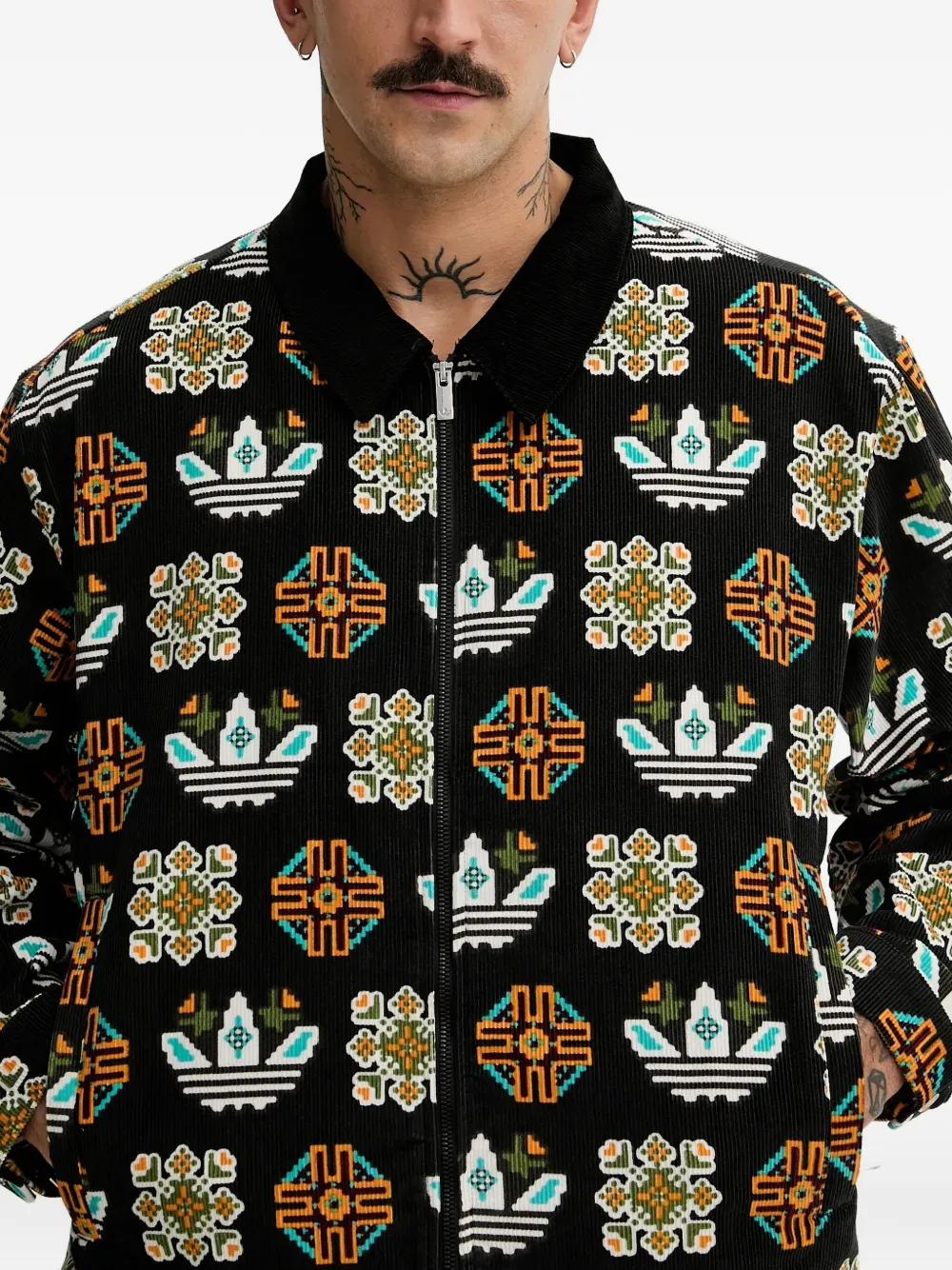 Adidas コーデュロイ ジャケット | ブラック | FARFETCH JP