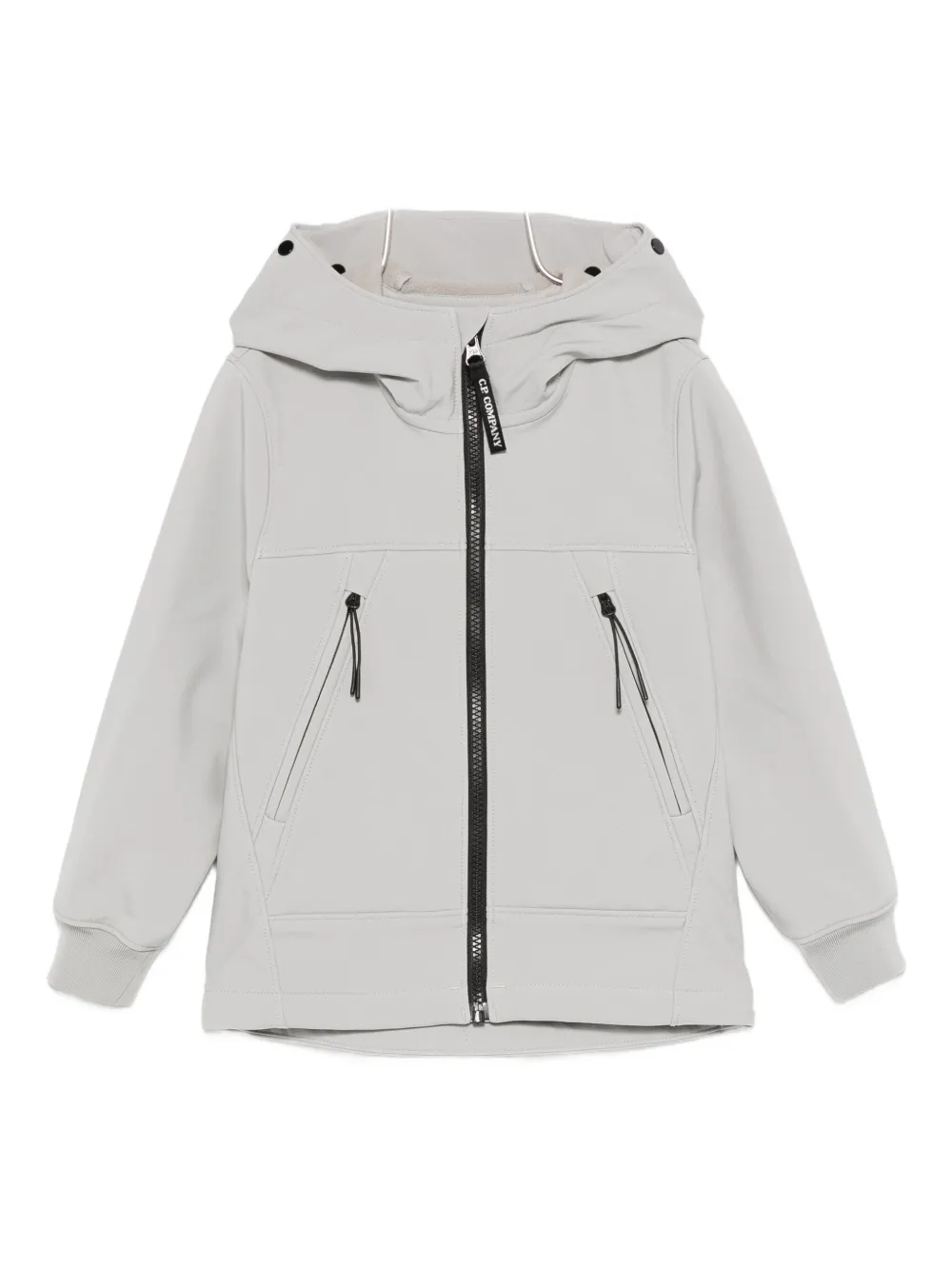 C.p. Company Hooded Zip-up Jacket In Gray