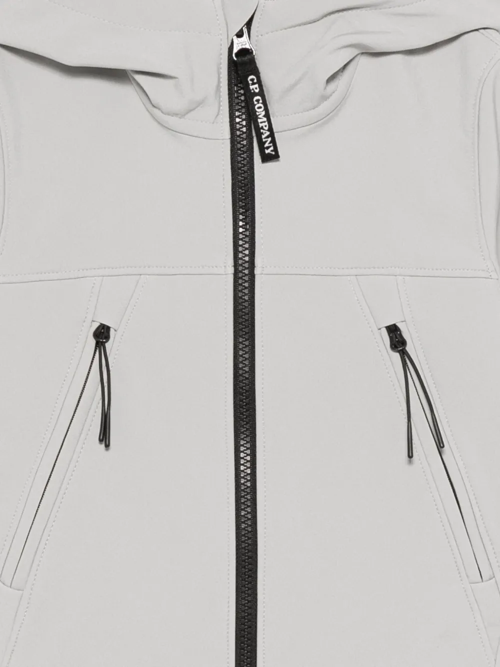 C.p. Company Hooded Zip-up Jacket In Gray