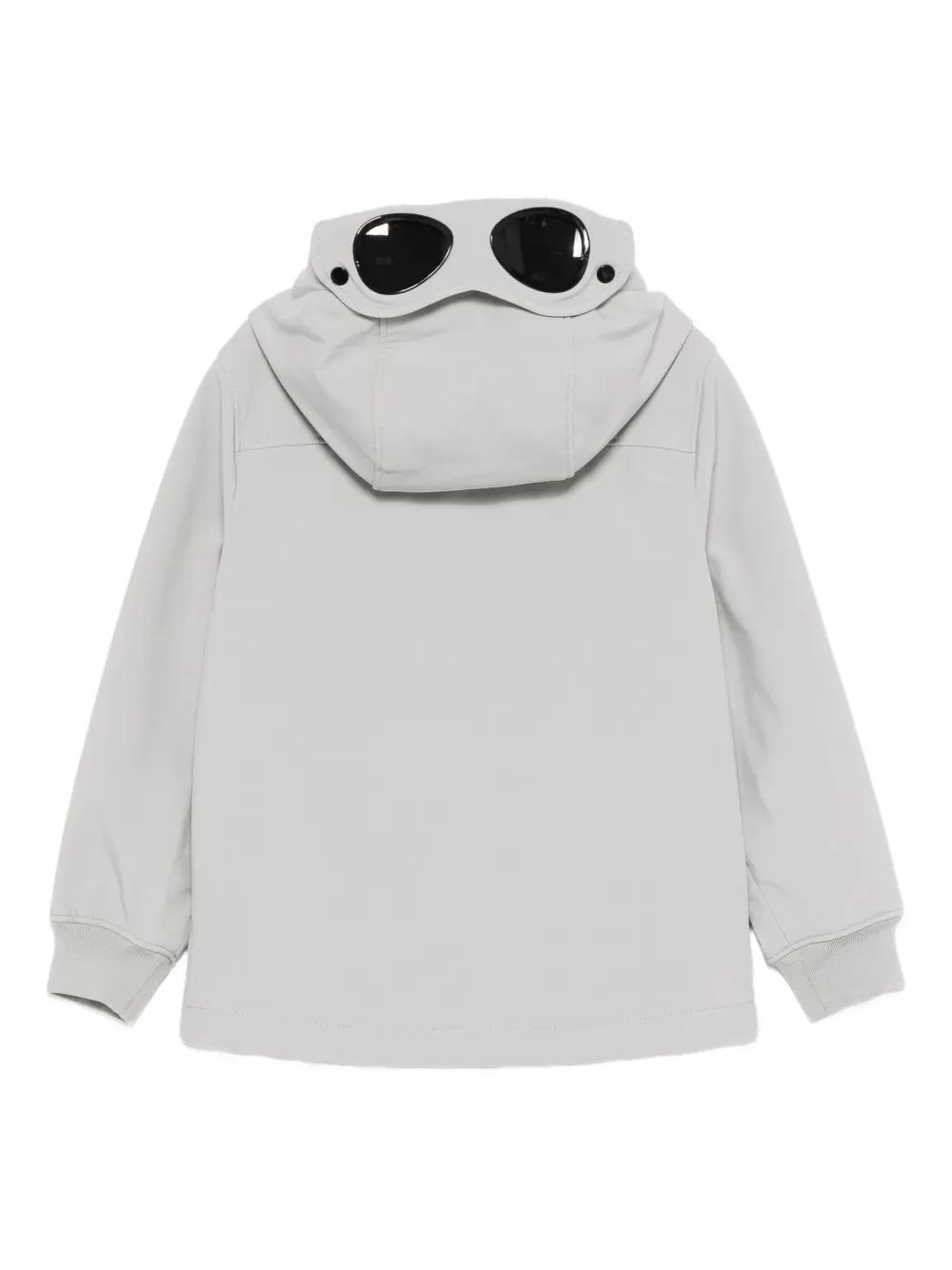 C.p. Company Hooded Zip-up Jacket In Gray