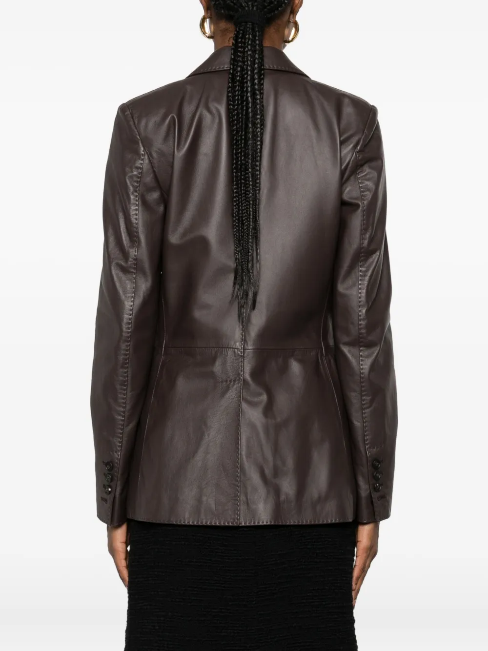 Tagliatore Sophie Lederjacke In Brown