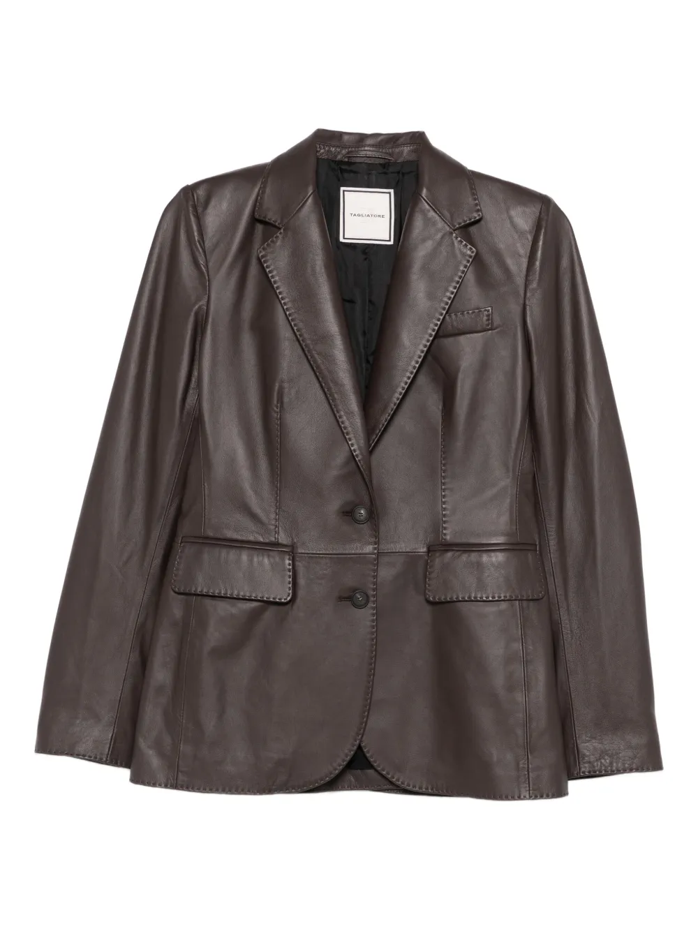 Tagliatore Sophie Lederjacke In Brown
