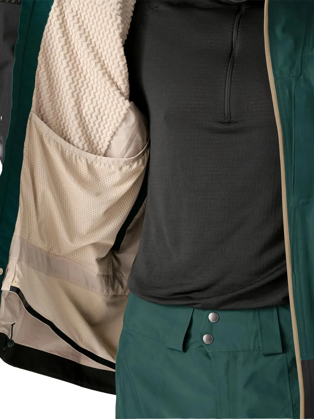 Patagonia Storm shirtjack Groen