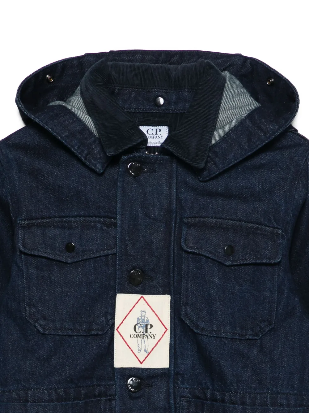 C.P. Company Kids Jack met capuchon ne klepzak Blauw