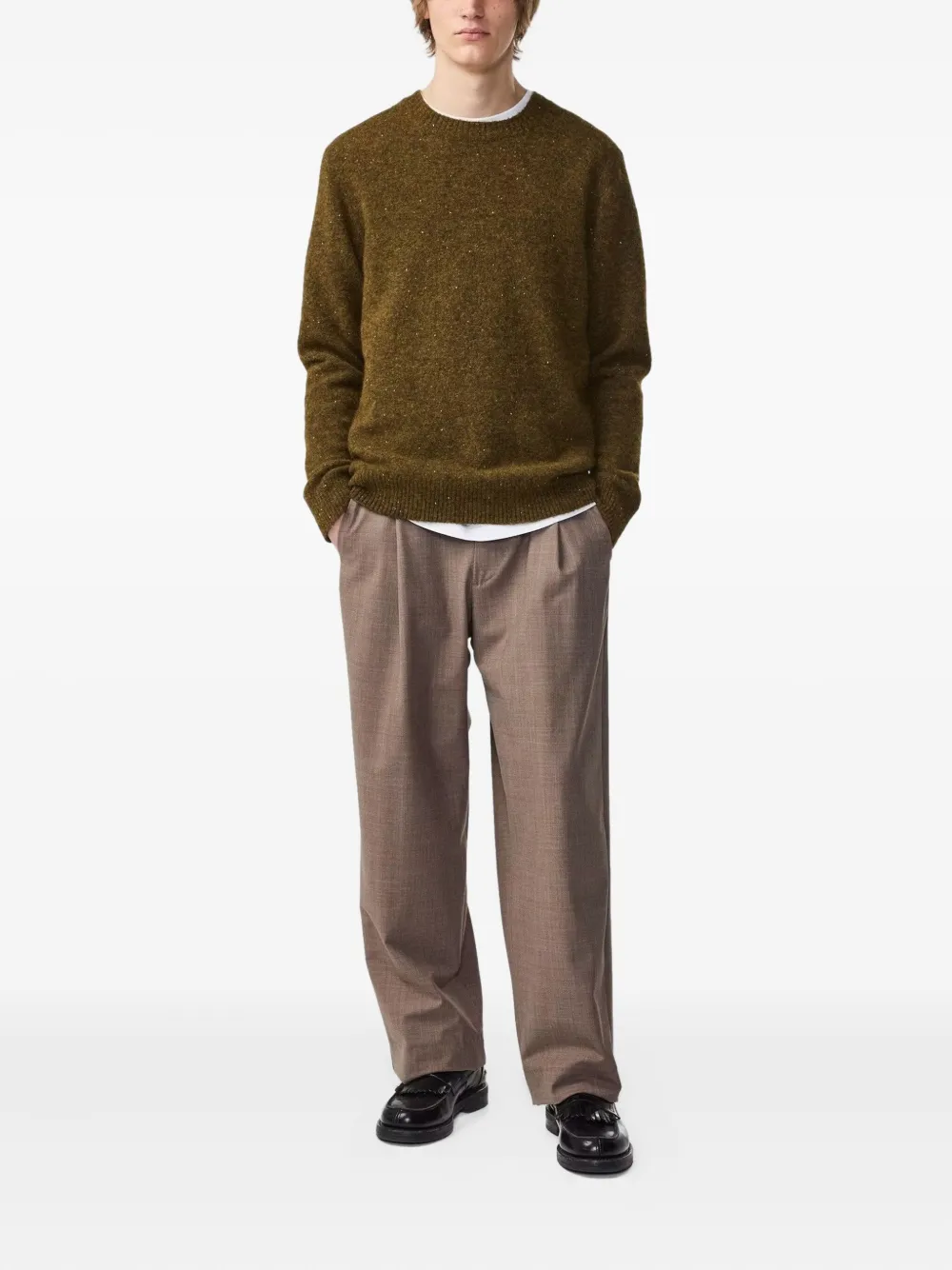 NN07 Lee crewneck sweater - Groen
