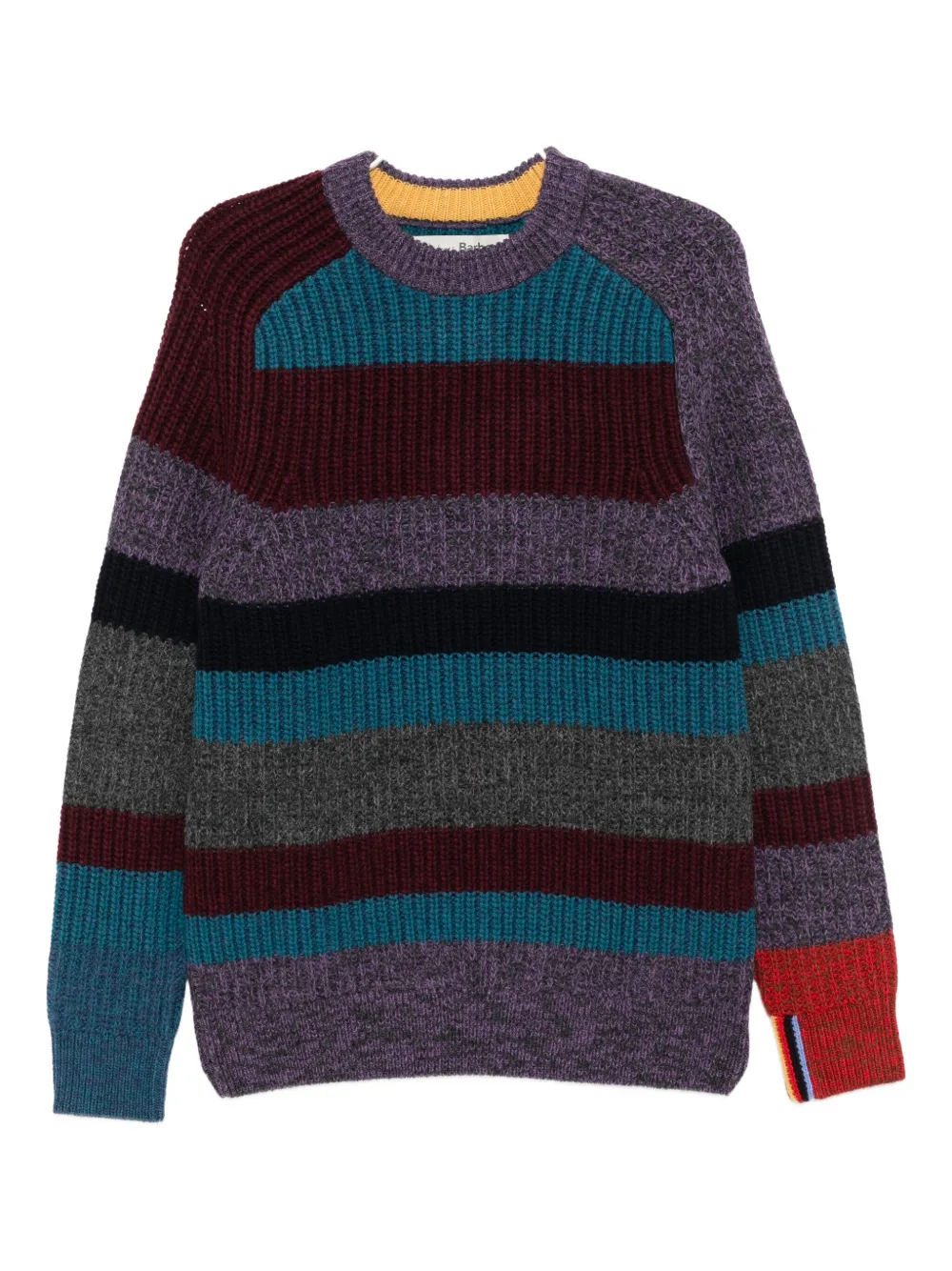 Barbour x Paul Smith striped jumper | Purple | Image 1