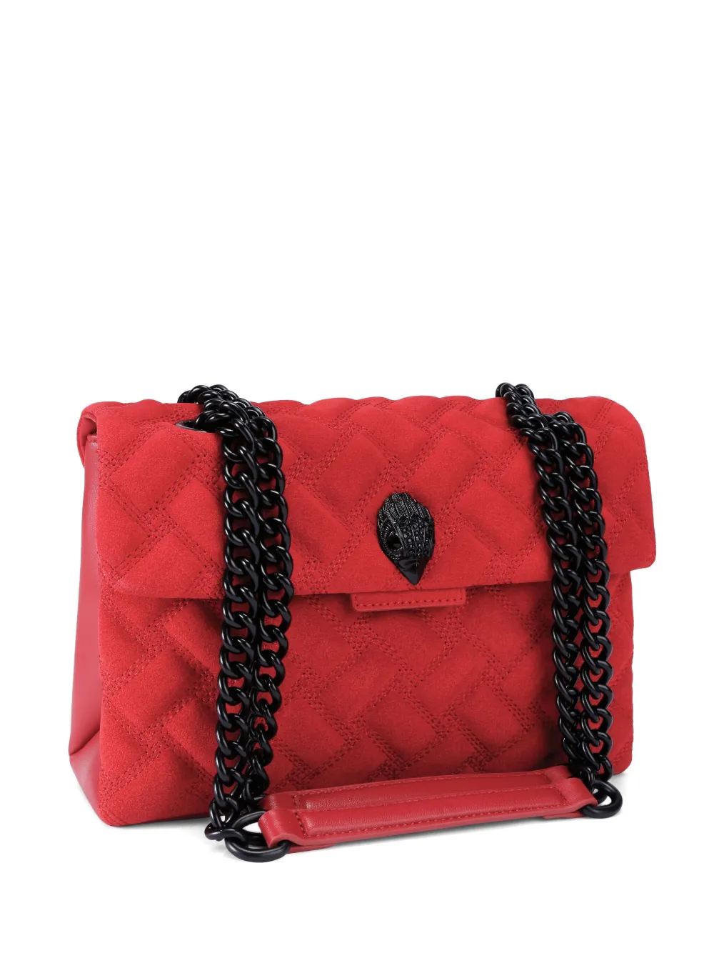 Kurt Geiger Kensington Quilted Leather Cross Body Bag In Brown