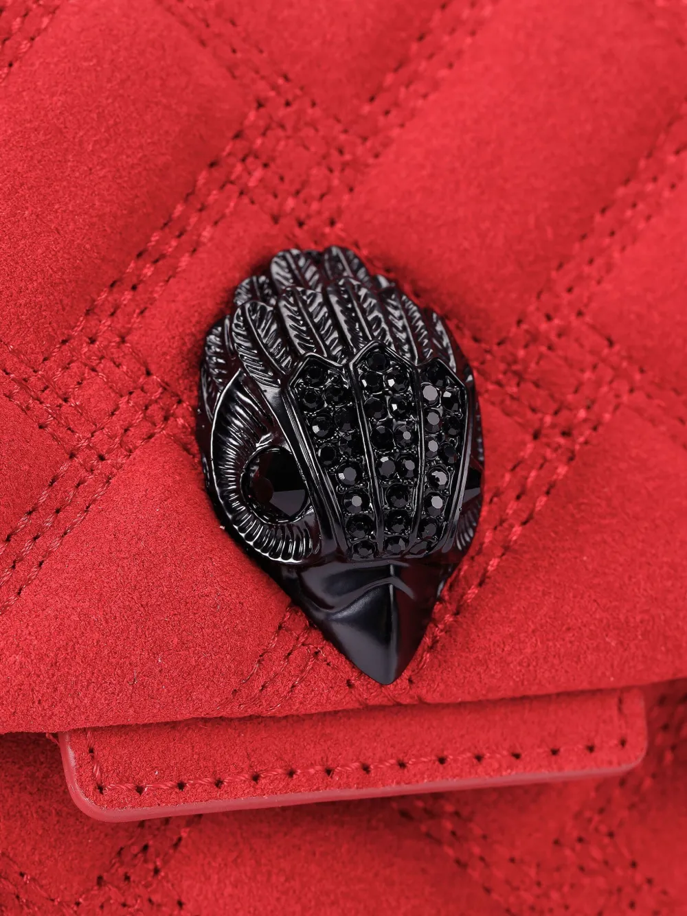 Kurt Geiger Kensington Quilted Leather Cross Body Bag In Brown