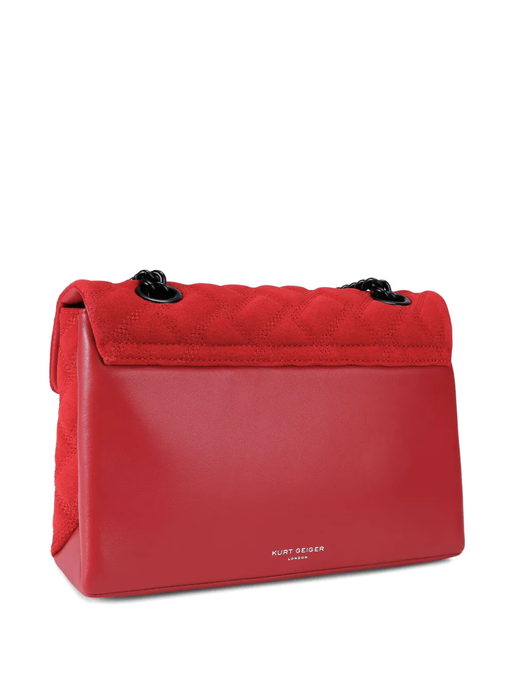 Kurt Geiger Kensington Quilted Leather Cross Body Bag In Brown