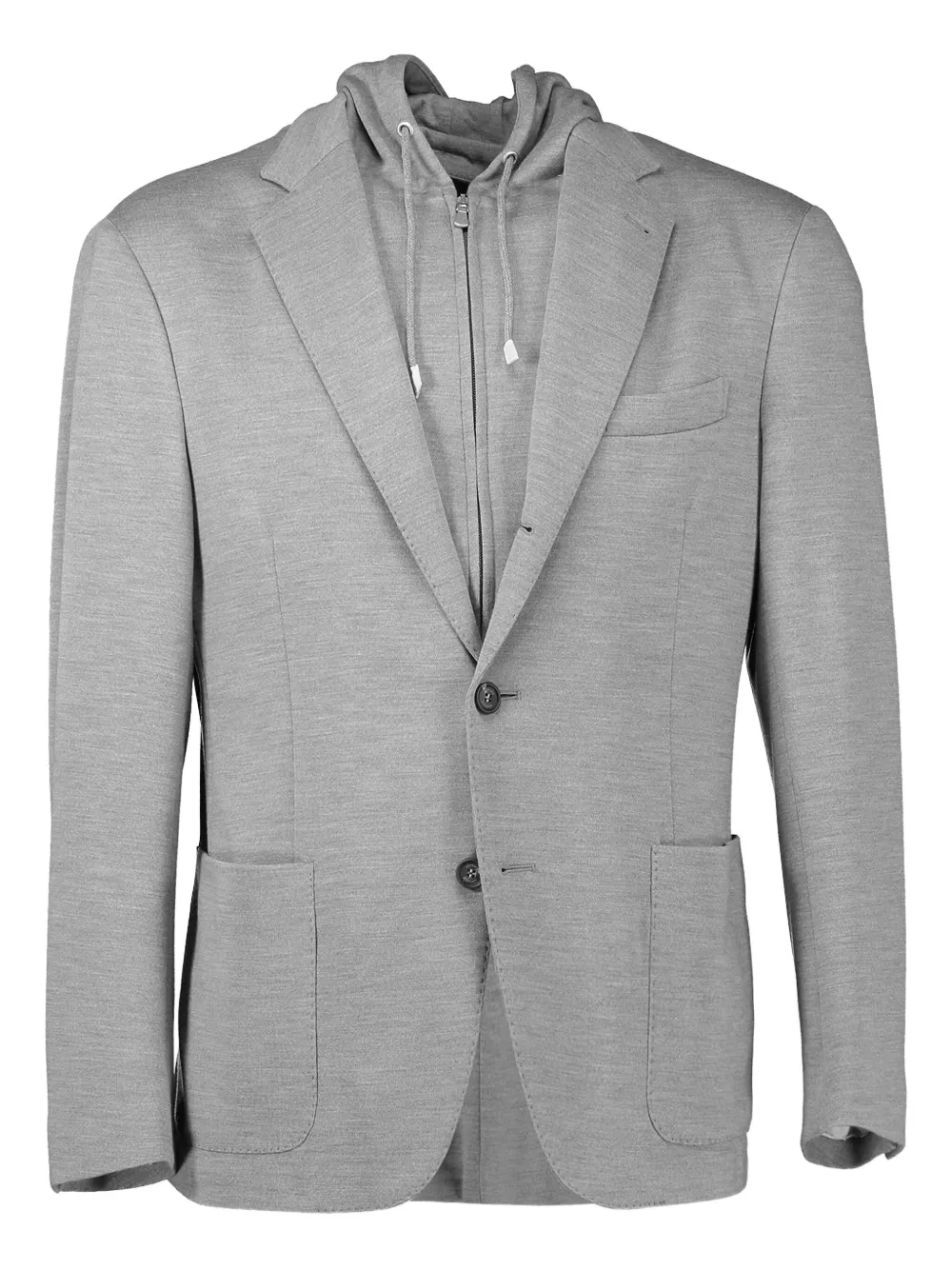 Eleventy blazer con botones y capucha | gris | Image 1