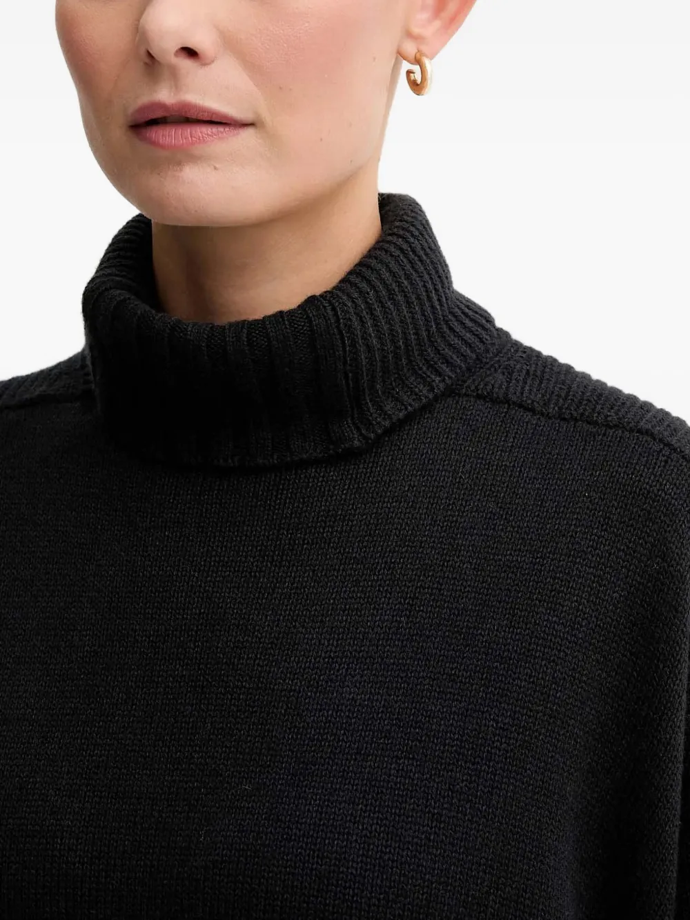 Twinset Drop-shoulder Sweater In Black