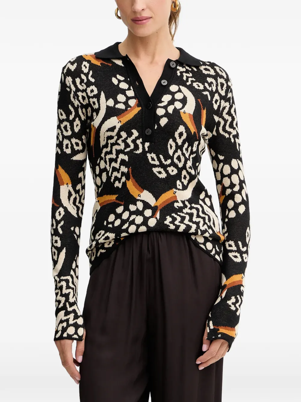 FARM Rio Tucanissimo polo sweater - Nero