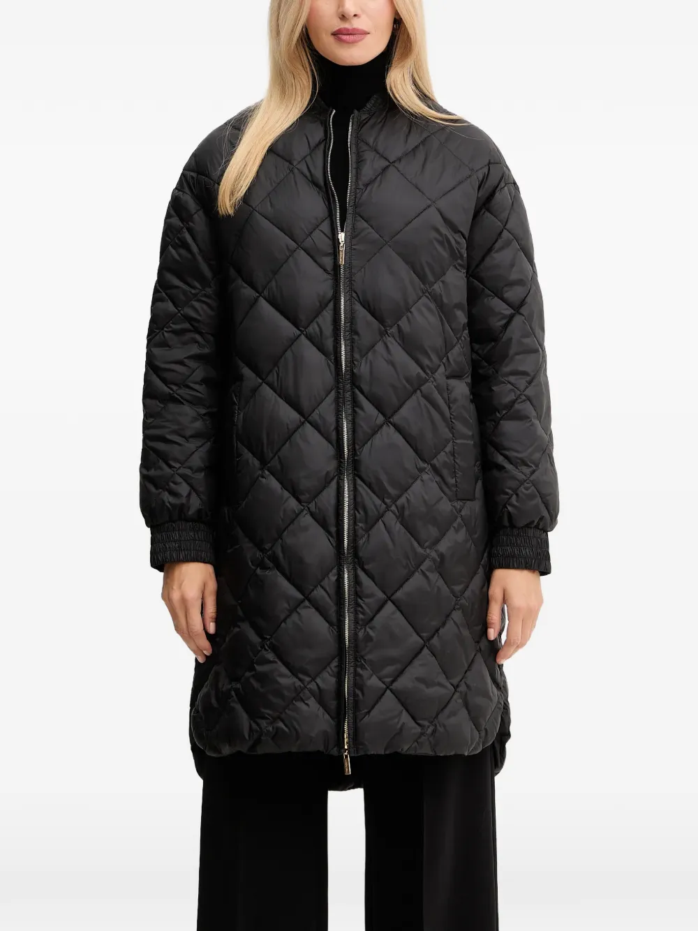 TWINSET Cappotto con zip - Nero