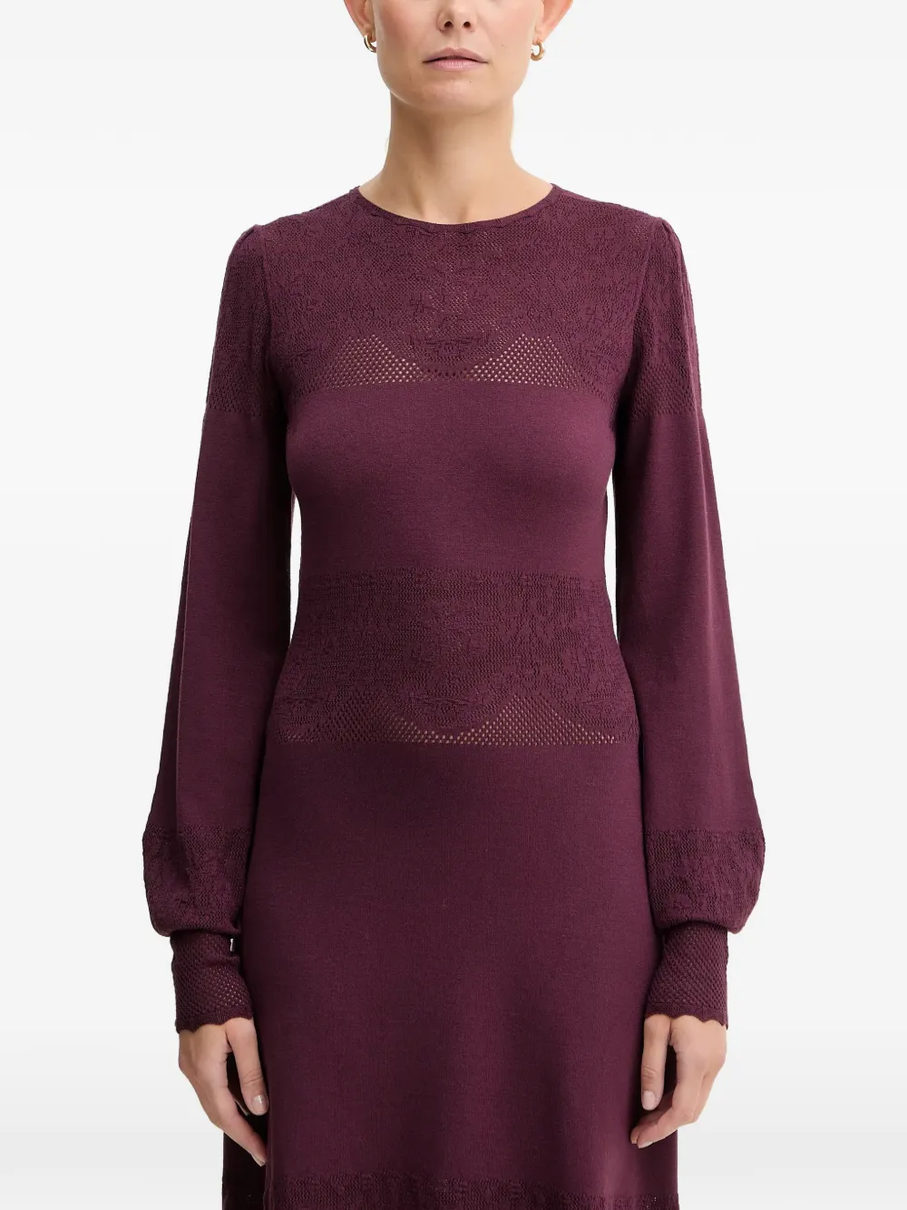 TWINSET Abito corto a maniche lunghe - Rosso