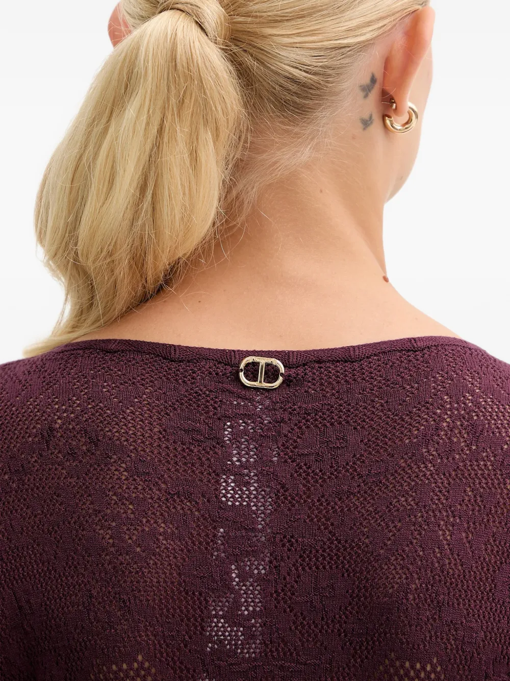 TWINSET Mini-jurk met lange mouwen Rood