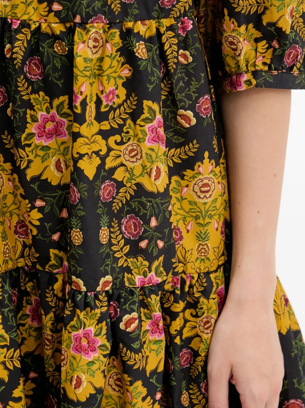 FARM Rio Mini-jurk met bloemenprint Zwart