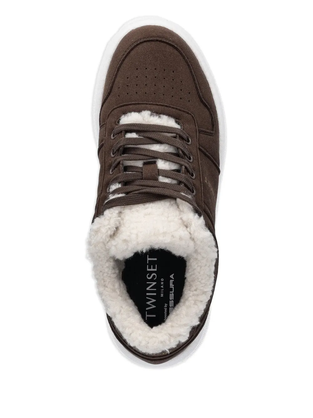 TWINSET Sneakers met logoprint Bruin