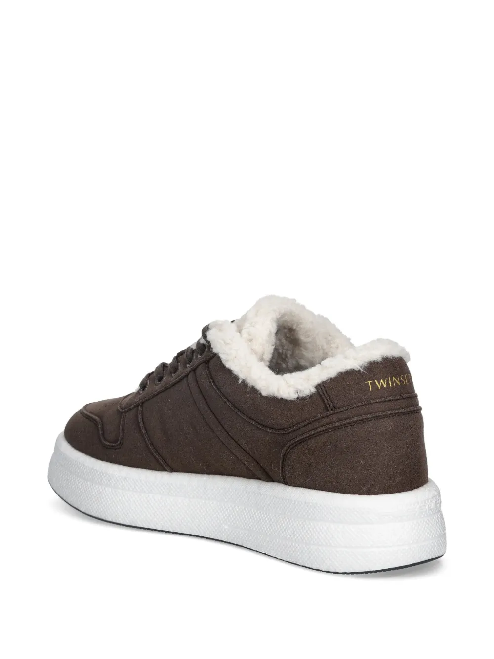 TWINSET Sneakers met logoprint Bruin