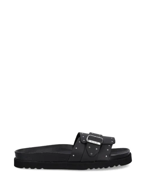 Scholl studded buckle slides