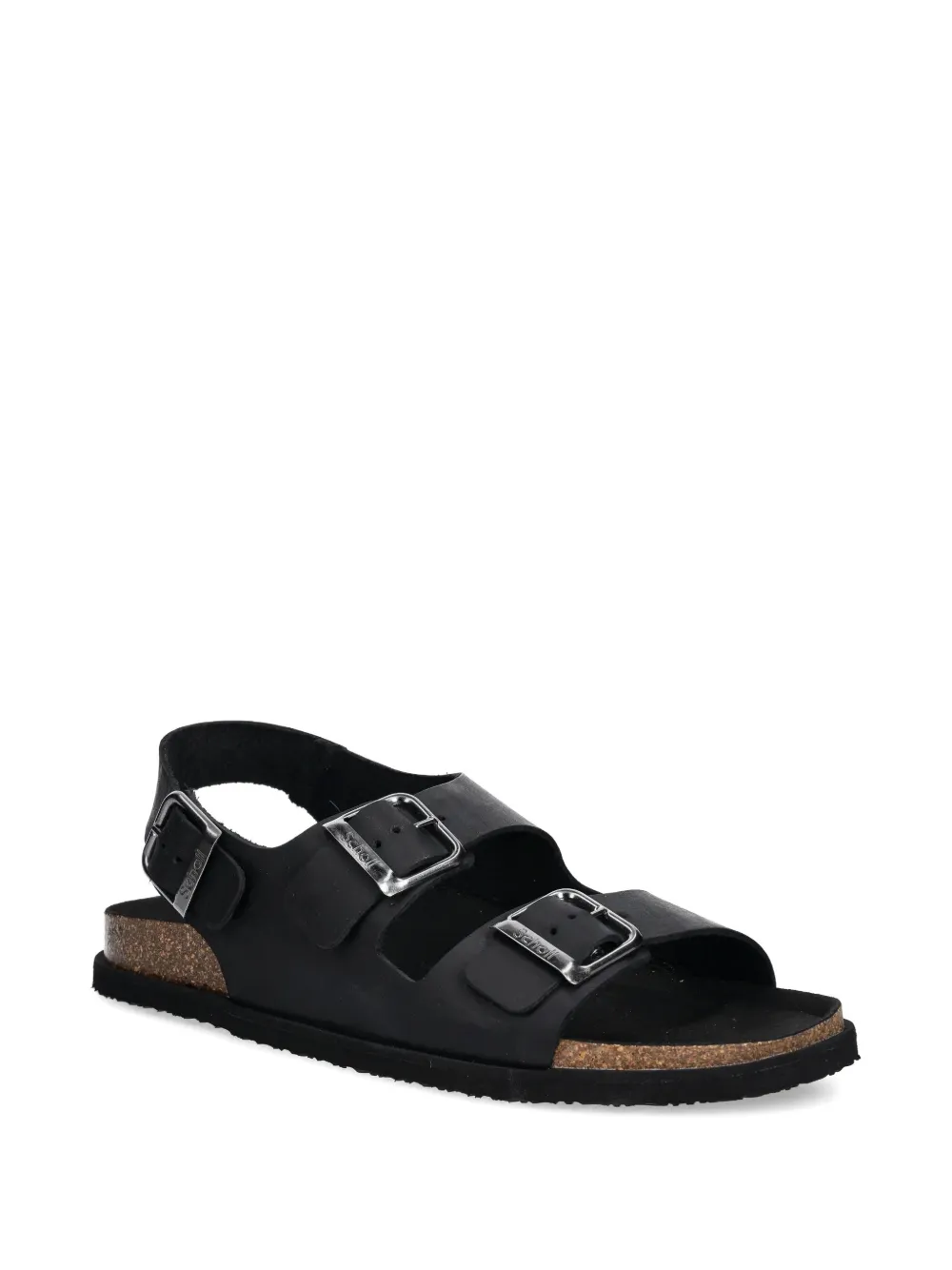 Scholl GASTON leather sandals - Zwart