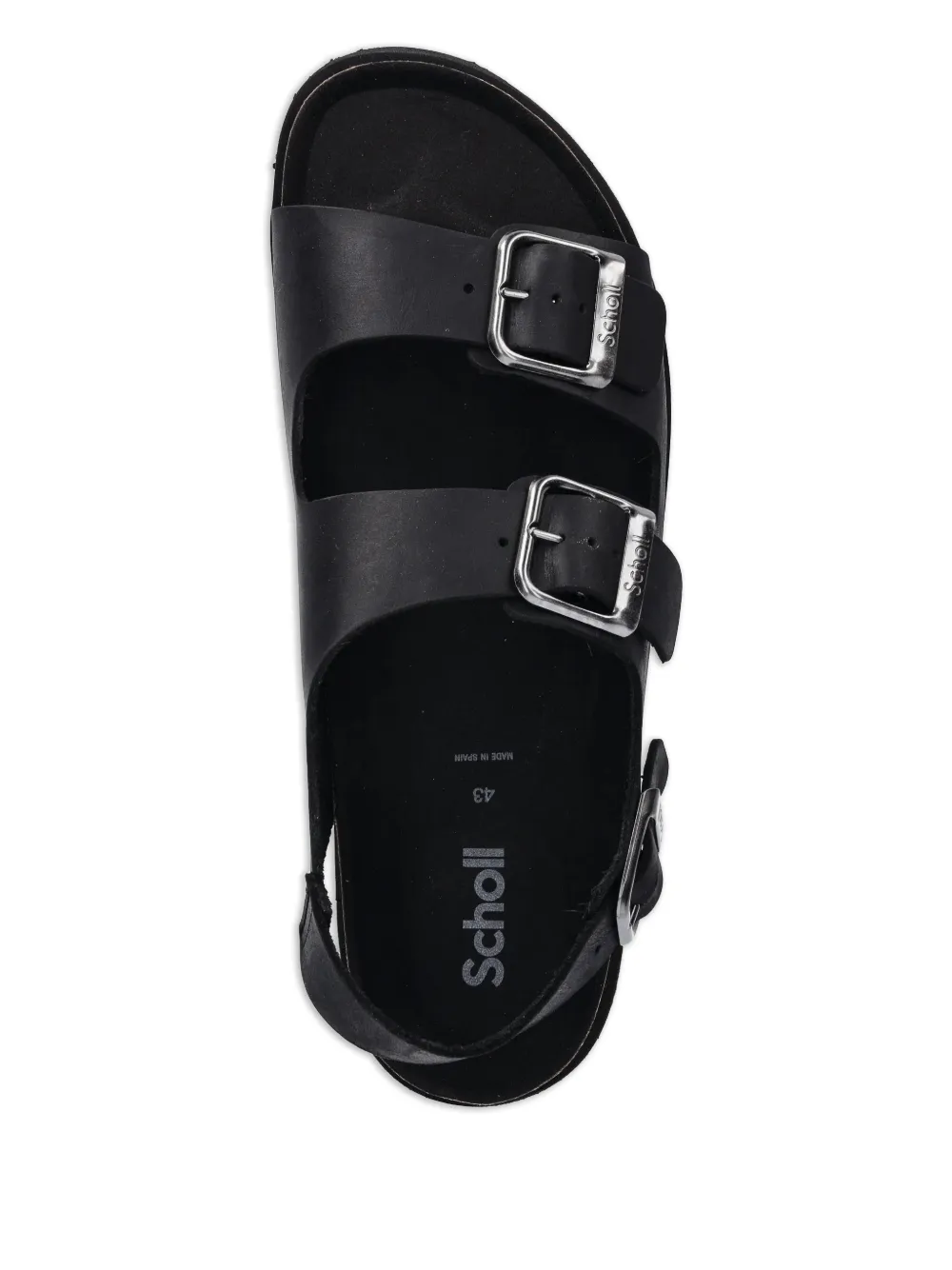  Scholl Gaston Leather Sandals - Black 