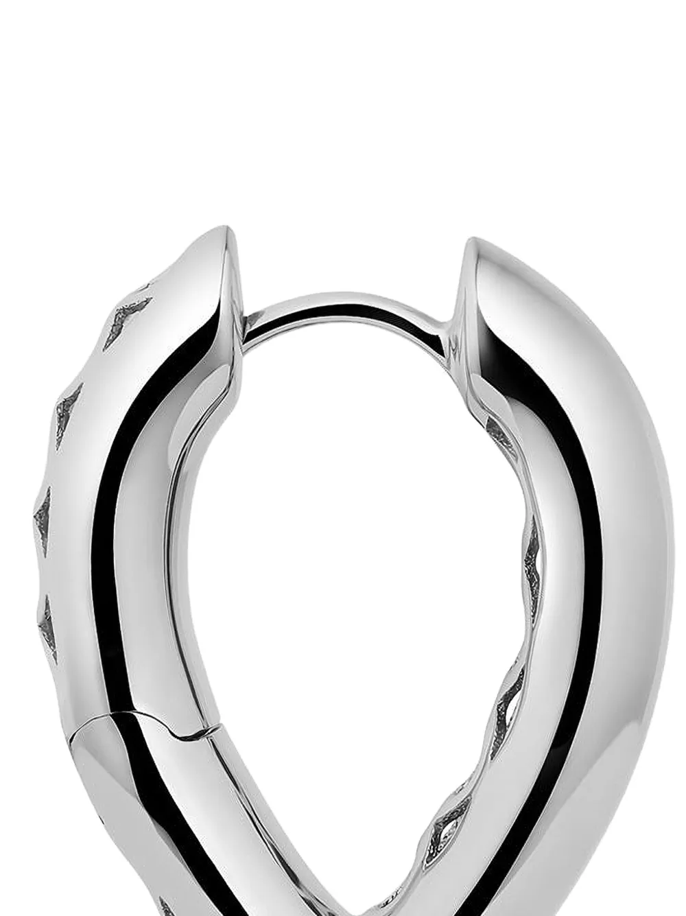  Engelbert 18k White Gold Teardrop Earrings - Silver 
