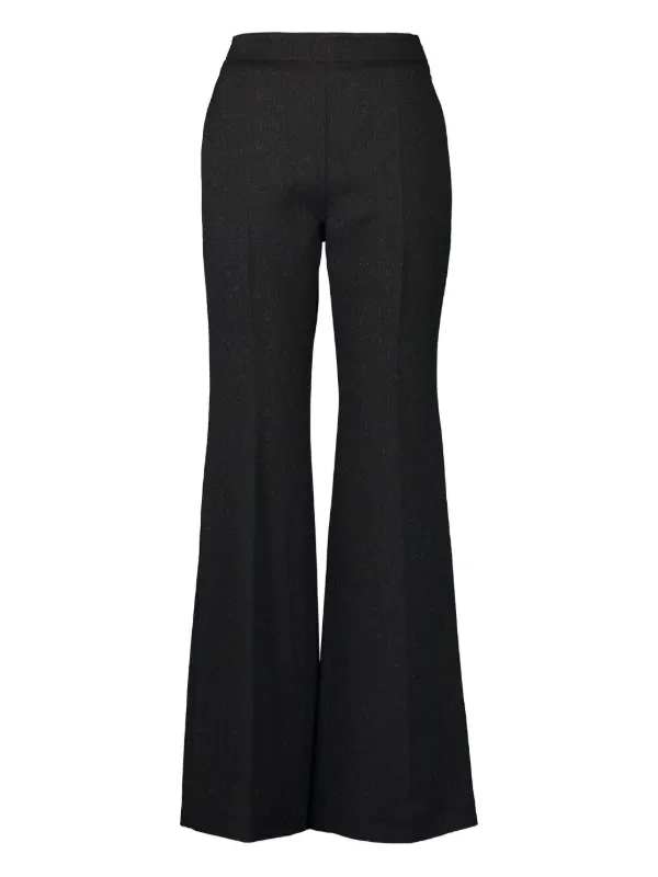 Giambattista Valli High-waist Flared Trousers in Black