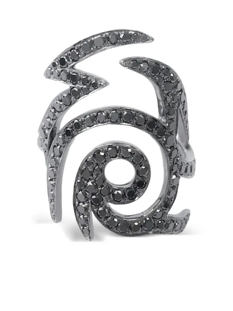 Stefere 18kt Weißgoldring mit Diamanten