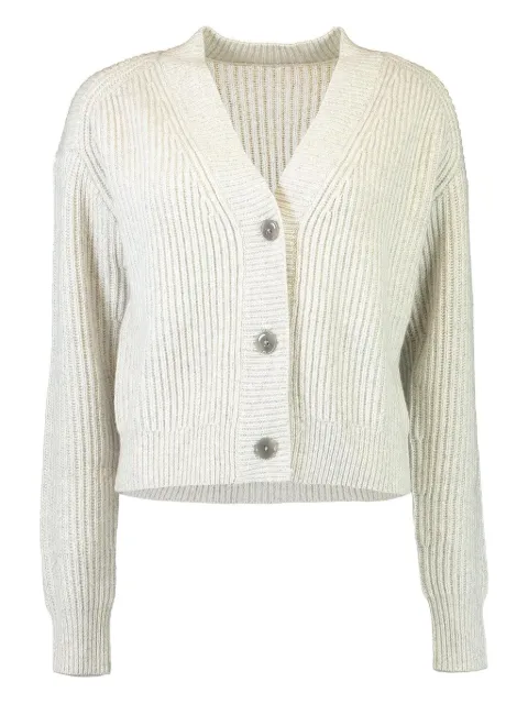 TWP V-neck ribbed cardigan