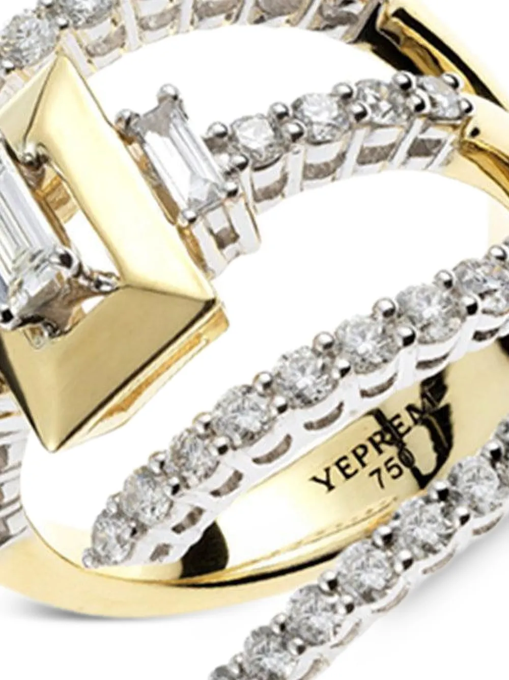 18k White And Yellow Gold Strada Diamond Ring