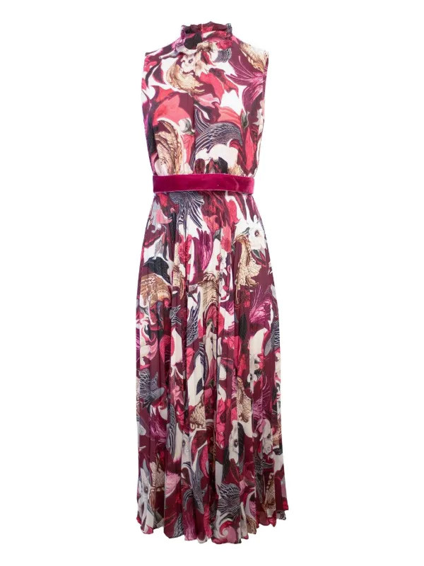 Mary Katrantzou Hollie Midi Dress in Pink