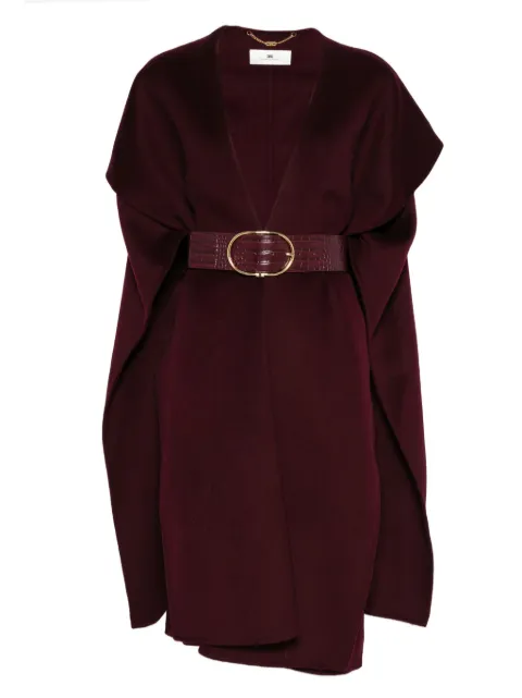 Elisabetta Franchi belted cape coat