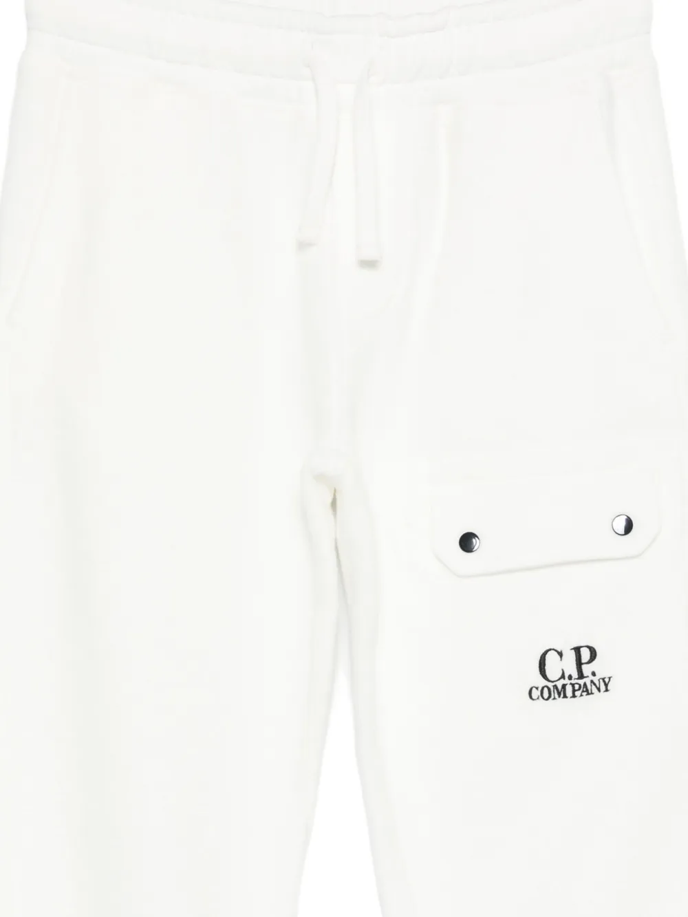 C.P. Company Kids Broek met logoprint Wit