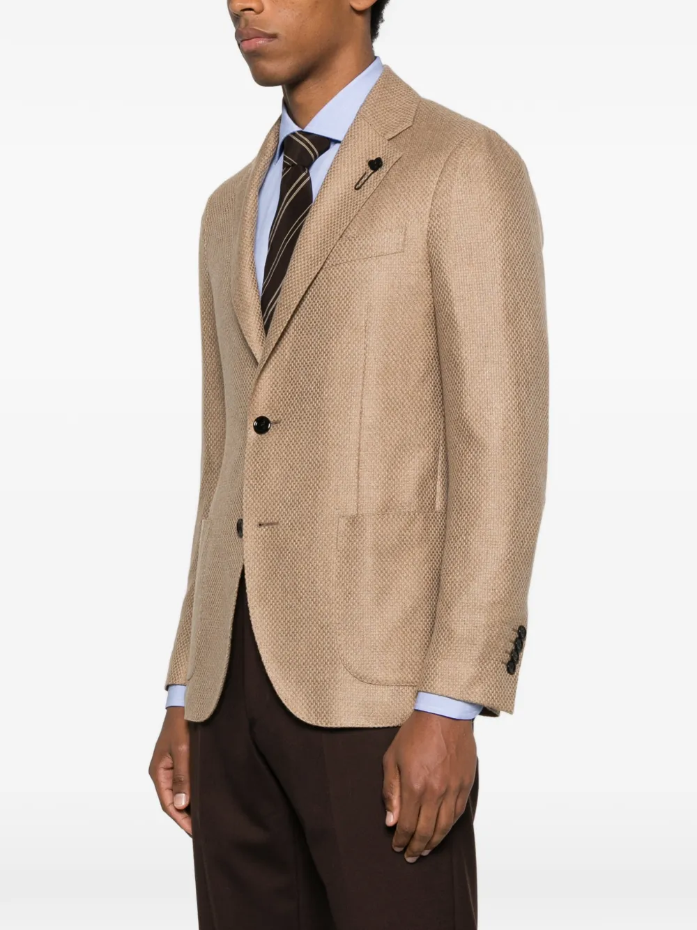 Lardini Buttoned Gran Panama Llana jack Beige