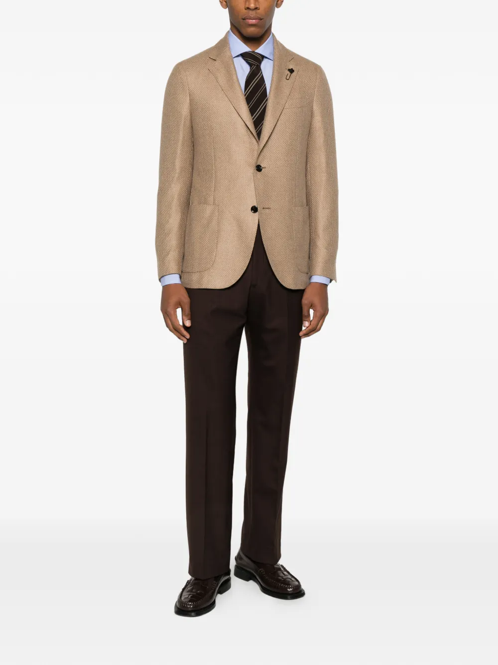 Lardini Buttoned Gran Panama Llana Jacket | Blazers | Image 2