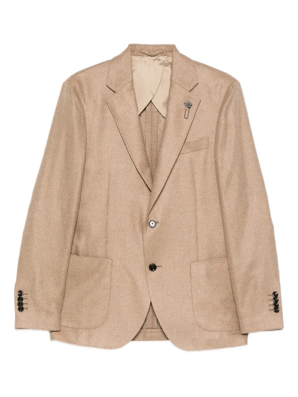 Lardini Buttoned Gran Panama Llana Jacket | tons neutres | Image 1
